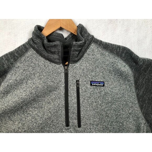 Patagonia Better Sweater 25523 Nickel Forge Grey 1/4 Zip Pullover Top Men's XL - Picture 2 of 8